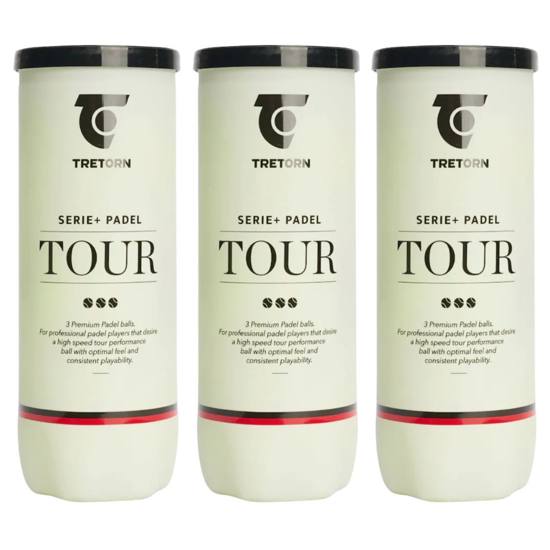 3x Tretorn Serie+ Padel Tour 3 stk.